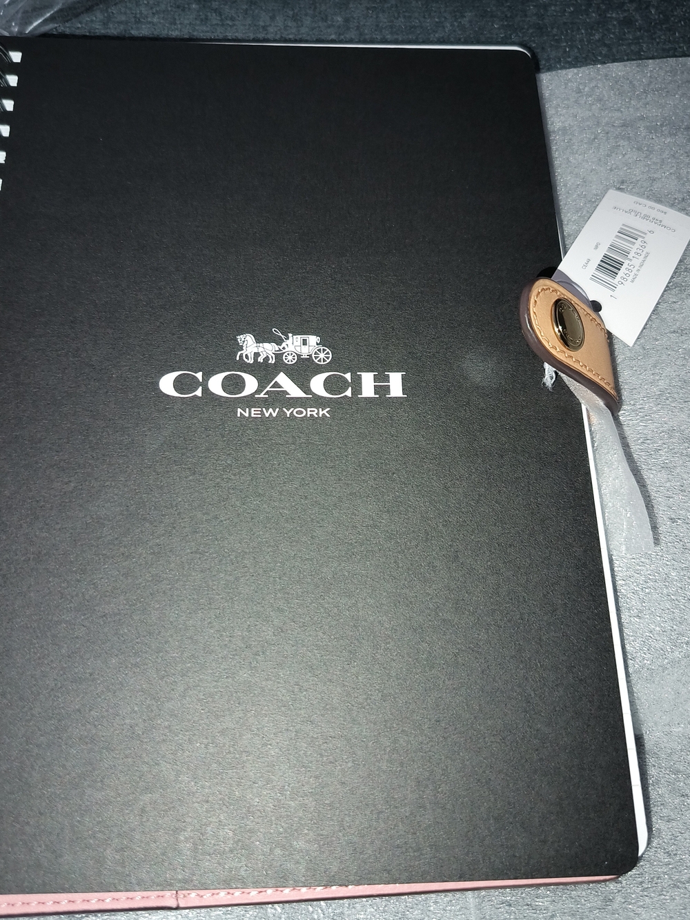 Coach Pink Signature Notebook - Picture 5 of 5